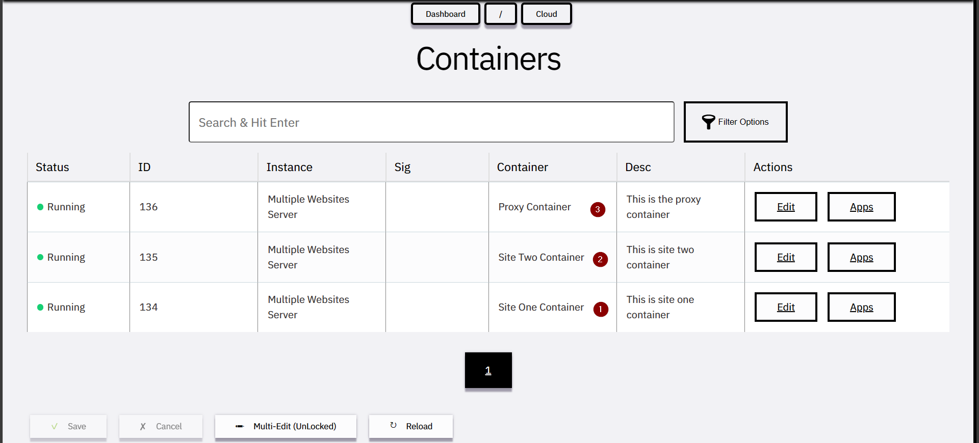 All containers in running state