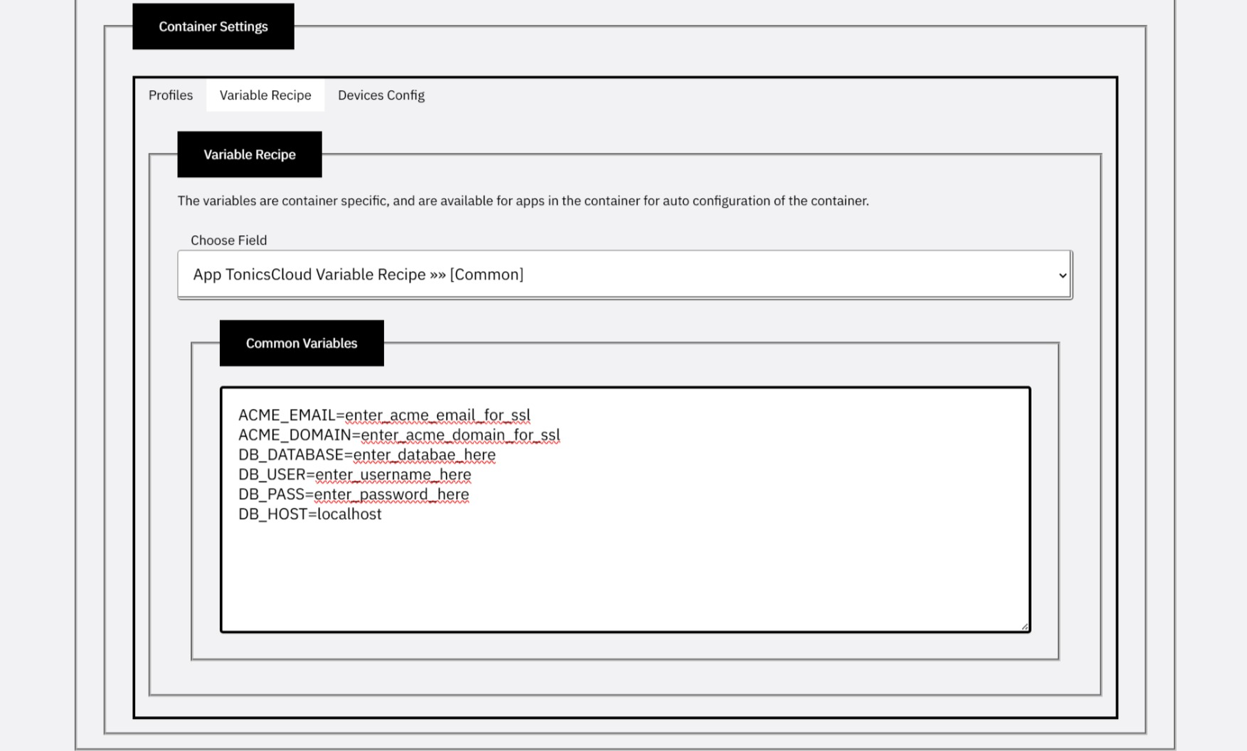 Container Variable Demo Image