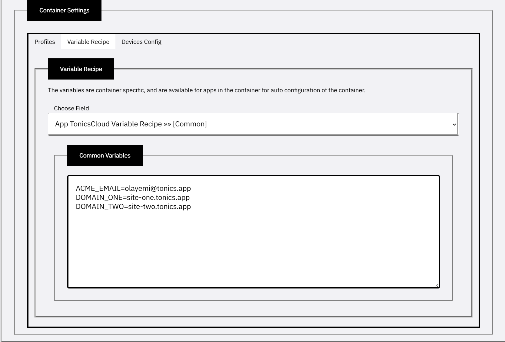 Adding Proxy Container - Step 2